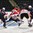 GRAND FORKS, NORTH DAKOTA - APRIL 24: USA's Kailer Yamamoto #23 scores a second period goal against Canada's Evan Fitzpatrick #1 while Nicolas Hague #26, Beck Malenstyn #11, Logan Stanley #20 and USA's Casey Mittelstadt #20 look on during bronze medal game action at the 2016 IIHF Ice Hockey U18 World Championship. (Photo by Matt Zambonin/HHOF-IIHF Images)

